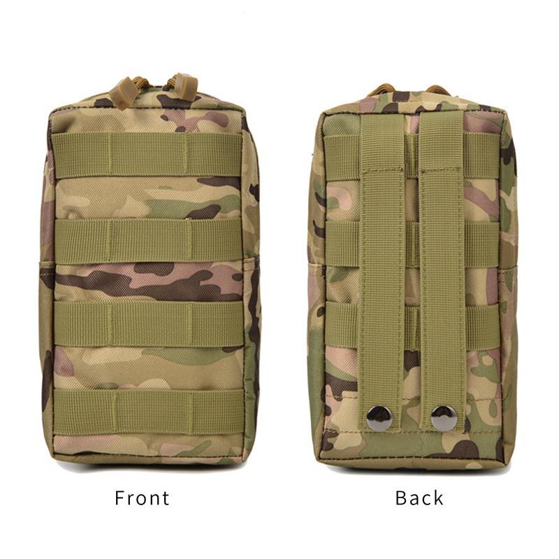 600D Oxford Outdoor Military Tactical Bag EDC Molle Tool Zipper Waist Accessories Durable Belt Comouflage Pouch Hunting Airsoft