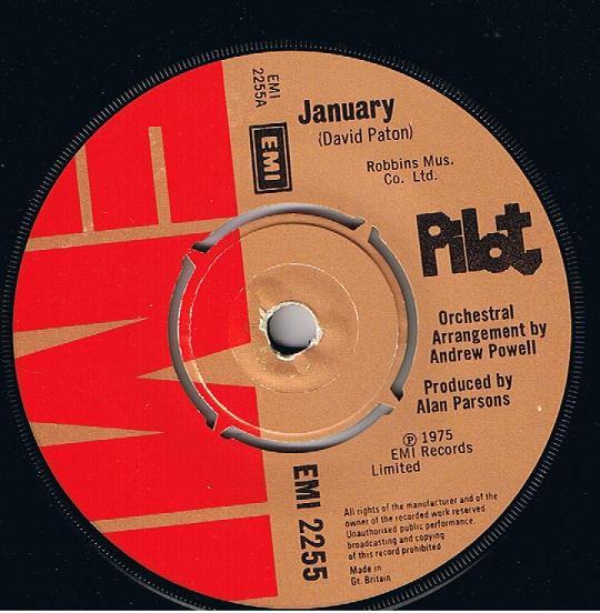 7inch Record PILOT - January EMI2255 EMI 1975 UK Rock Used
