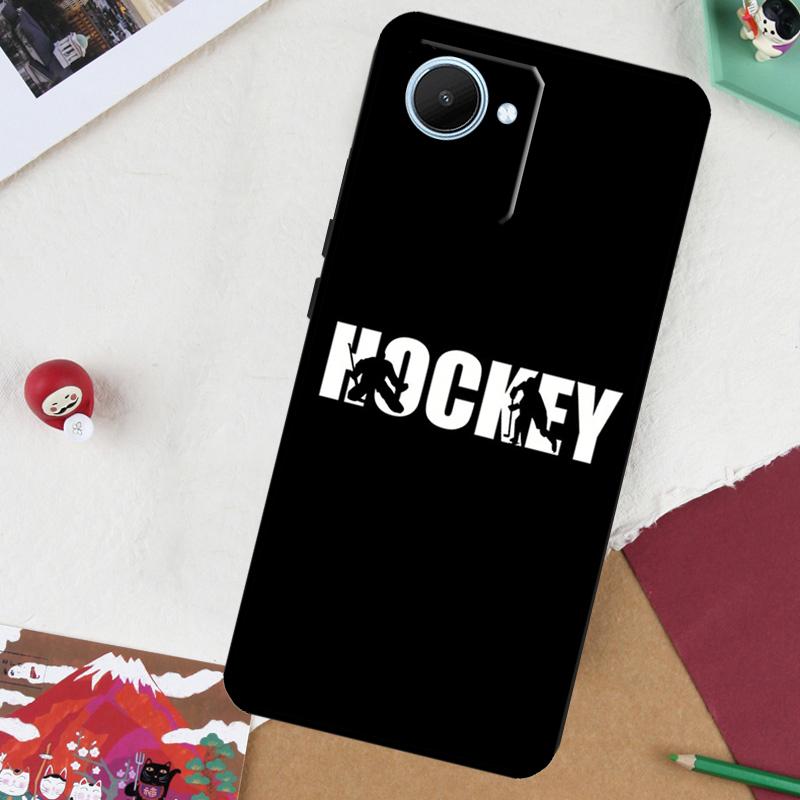 Ice Hockey Puck For Realme GT 6T 6 5 GT 7 Pro C61 C55 C53 C51 C21Y C25S C67 C75 10 11 12 13 14 Pro Plus Case