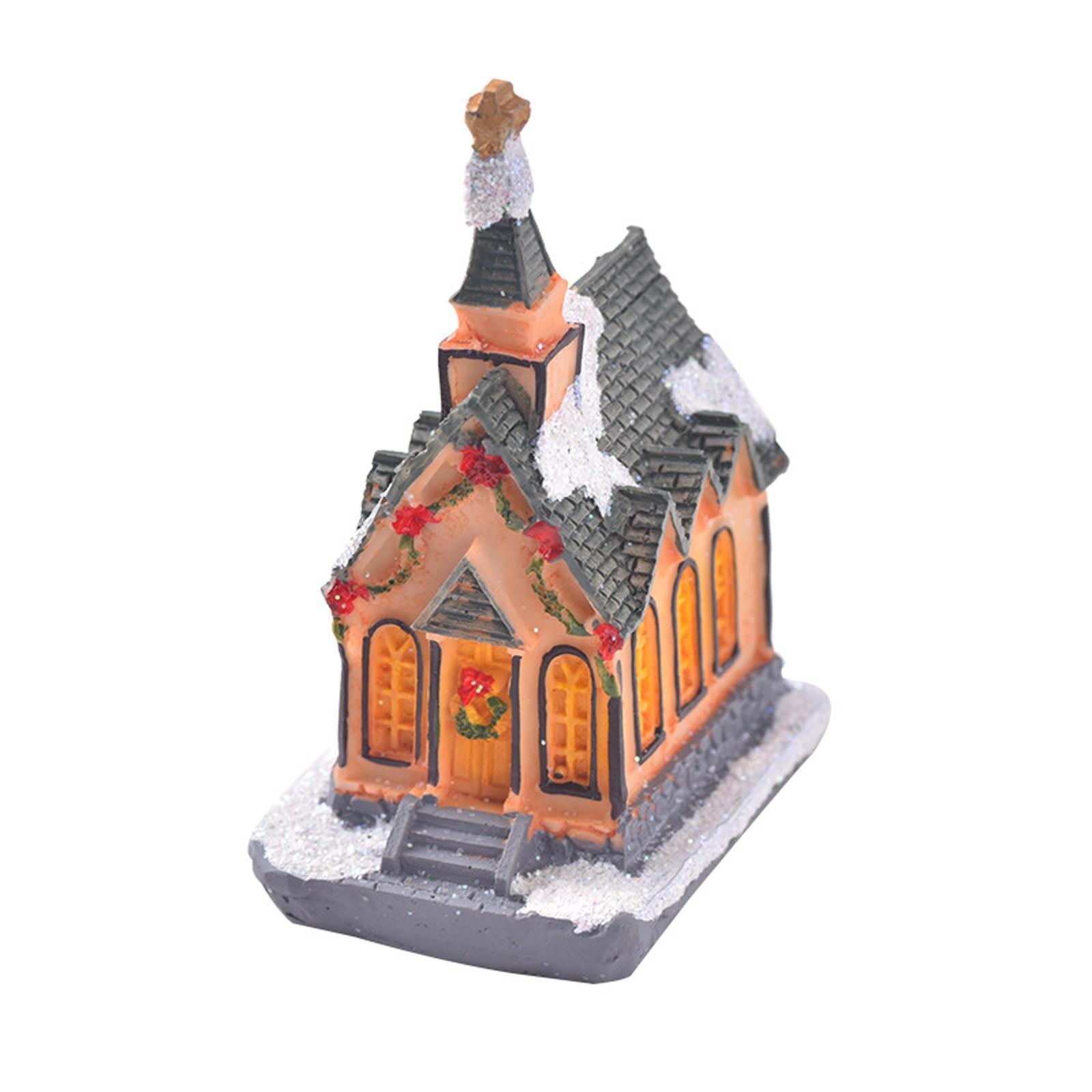 

Рождественская деревня Light Up, светодиодная подсветка White, Рождественская деревня, Рождество, Украшение интерьера дома One Size