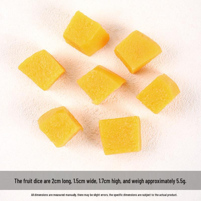 Miniature Fruit Cube Toys: Pitaya, Mango, Kiwi - Fruit Salad Platter Accessories