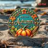 Aluminum Fall Sign Autumn Decor Wreath Accessory Halloween Home Wall Art