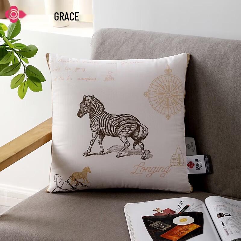 Grace 3D Combed Cotton Printed Pillow Quilt