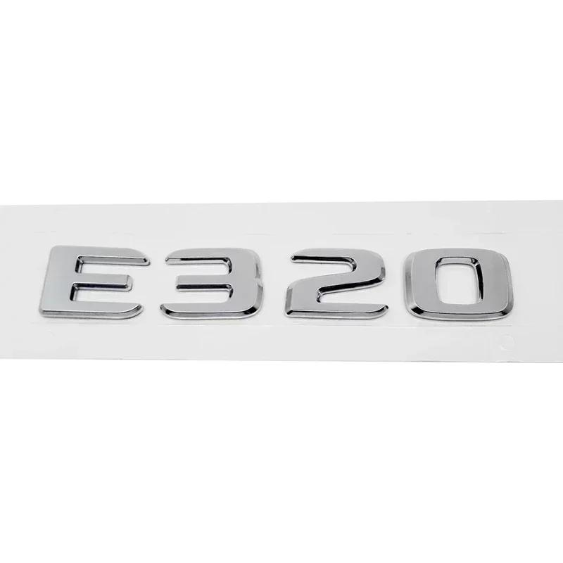 3D Letters Car Tail Emblem Rear Trunk Sticker Badge for Mercedes Benz E200L E260L E300 E320L E320 E350L E350 E500 E550 E Class
