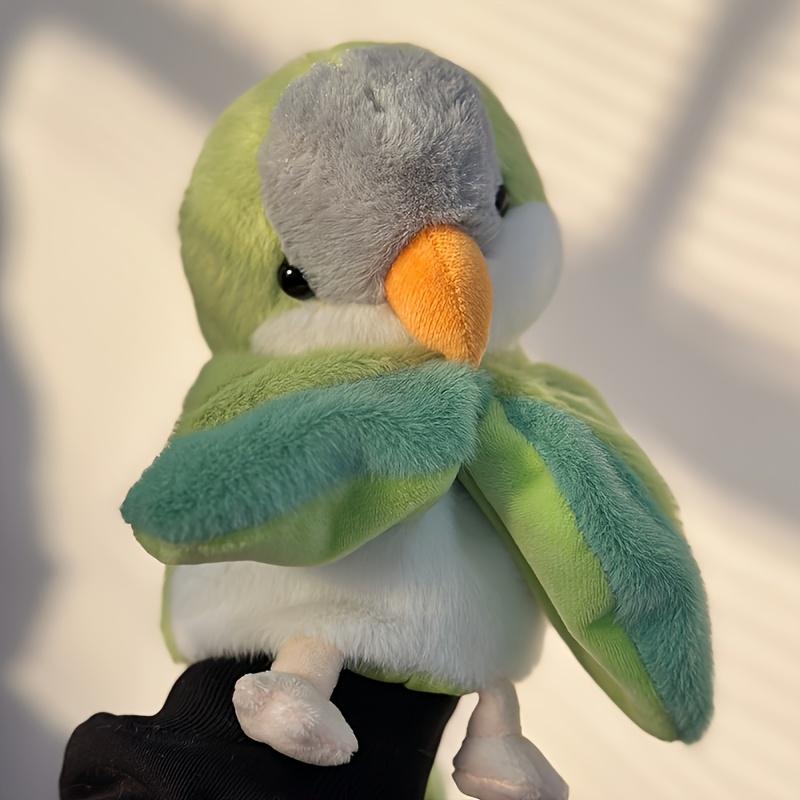 Adorable Parrot Hand Puppet Fun Parrot Plush Toy Flying Animal Toy Bird Hand Puppet Storytelling Teaching Early Childhood Interactive Interactive