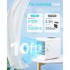 Portable air conditioner fan for bedroom, office, home: evaporative mini air cooler with 7-color night light, USB-powered perso