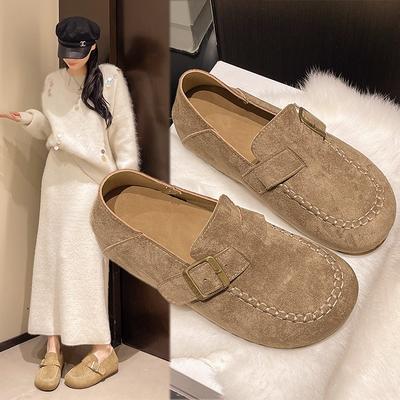Modele noi de toamnă pentru femei, pantofi casual cu talpă moale, un singur pedal, pantofi Doudou pentru femei, două moduri de purtare