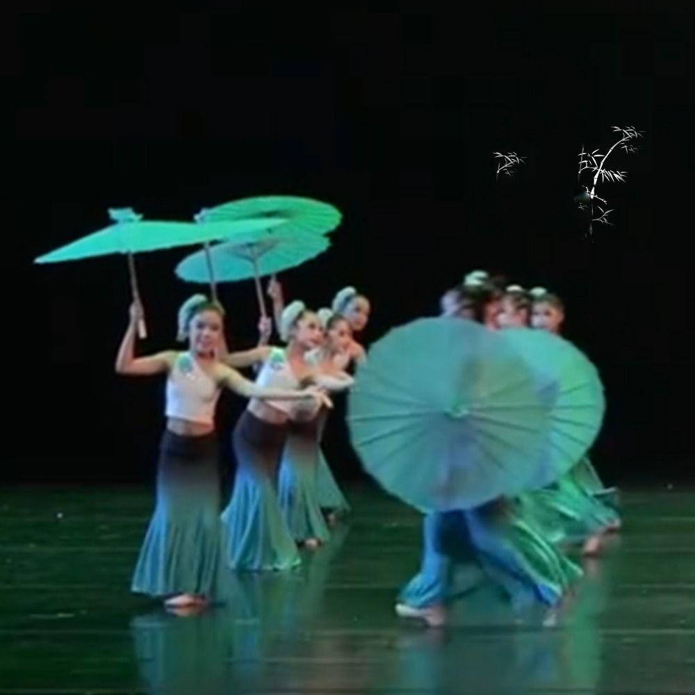 Chinese Antique Style Umbrella Fan Silk Cloth Classical Japan Style Umbrella  Dance Performance