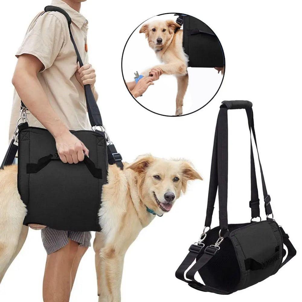 Anti-slip Handle Dog Lifting Harness Adjustable Support Recovery Sling Pet Walking Aid Straps Old
