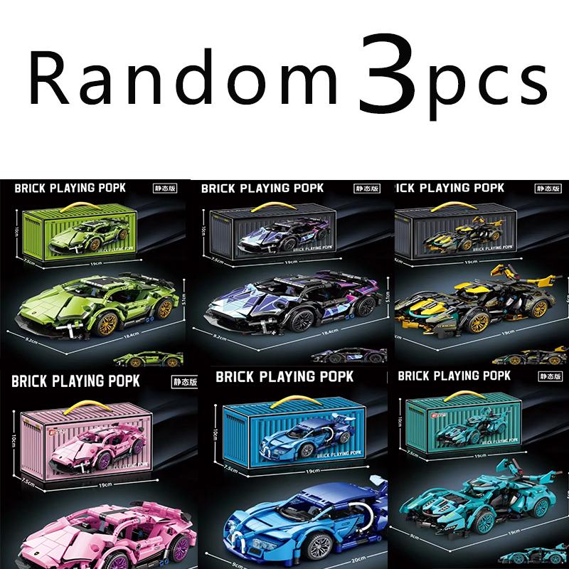 Teknik Yarış Spor Araba Model Yapı Taşları Şehir Mekanik Hız Aracı Süper Araba Tuğla Yapboz Oyuncaklar Çocuk Yetişkin Hediye