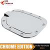 Chrome Gas Cap Cover Fuel Filler Door Tank Trim for Ford F150 + Accessories