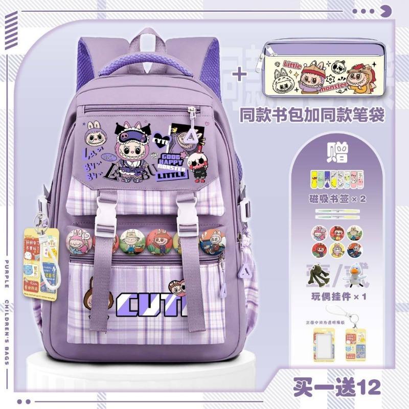 School bag, elementary school students, middle school students, grades 1 to 6, lightweight large-capacity backpack girls