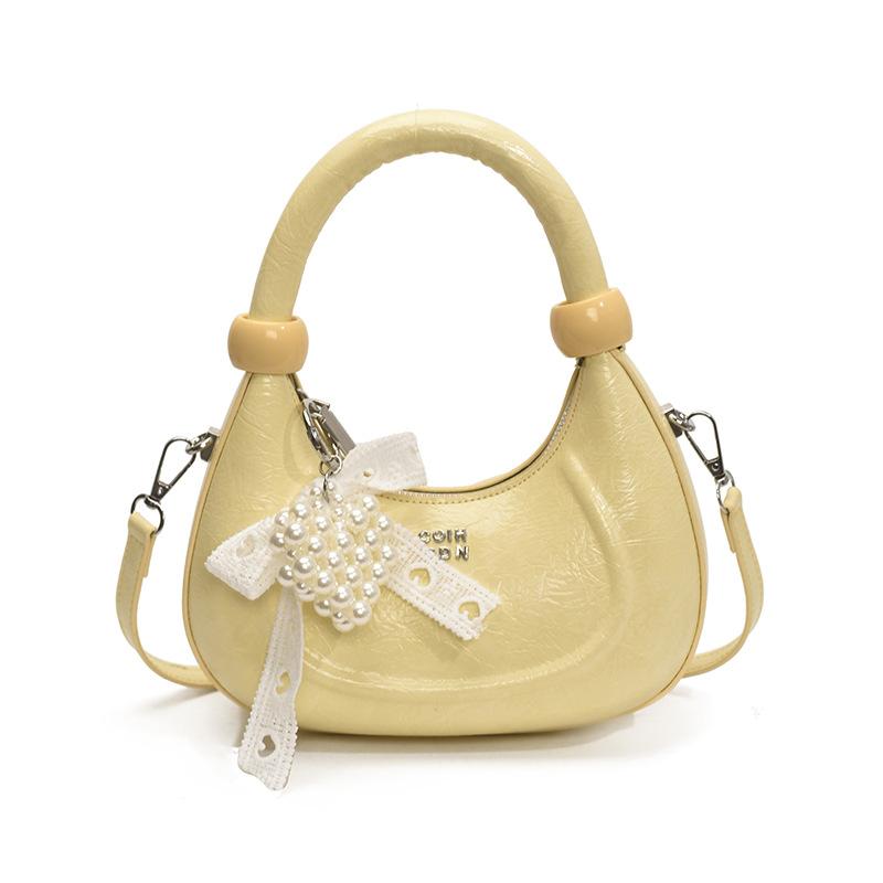 Premium Sense Niche Bag Women's 2025 New Spring and Summer Versatile Messenger Bag Exquisite Mini Small Bag Half-moon Bag