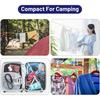 Retractable Travel Clothes Cord Adjustable 32ft/10M Camping Clothesline Laundry Drying Rope for Hotel Trip Outdoor Washing Lines