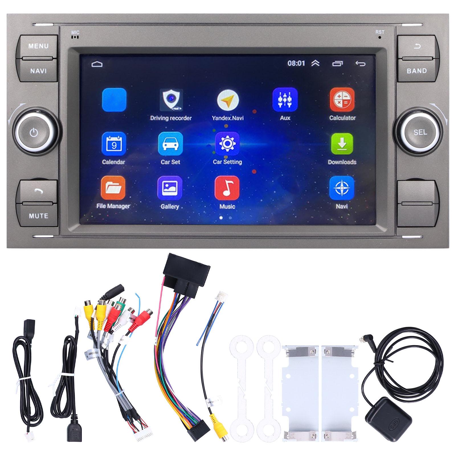 Koogeelife Unisex 7In Car Stereo For Android10.0 Wifi Bluetooth 4.0 Media Player Hd Touch Screen Gps Navigation(1+16G )
