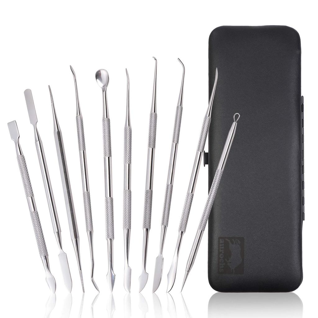 aurochs Stainless Steel Spatula Set for and Sculpey 10-Piece Clay, Putty, Figures,