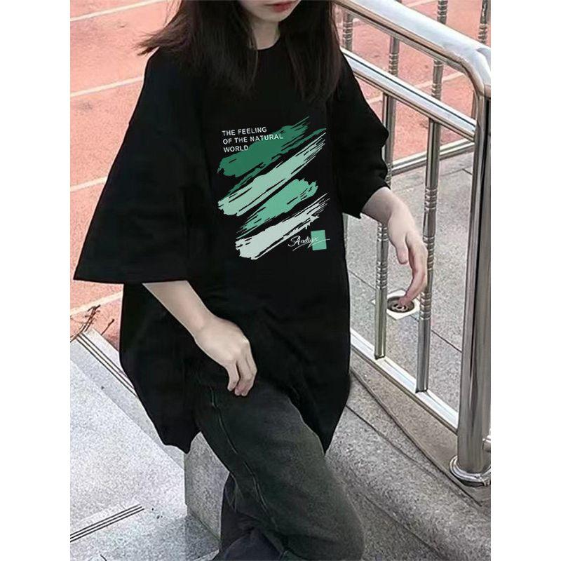 2026 New Style Loose-Fitting Slimming Ins Half-Sleeve Top 150kg Summer Women's Plus-Size Niche Fat Mmt Short-Sleeve T-Shirt