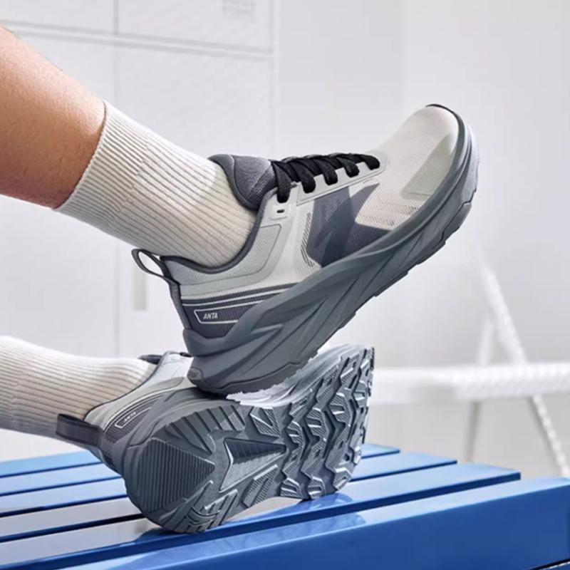 Anta Wanshan Comfortable Versatile Fashion Non-Slip Wear-Resistant Breathable Low-Top Training Shoes Men sneaker Gray 912528892-3