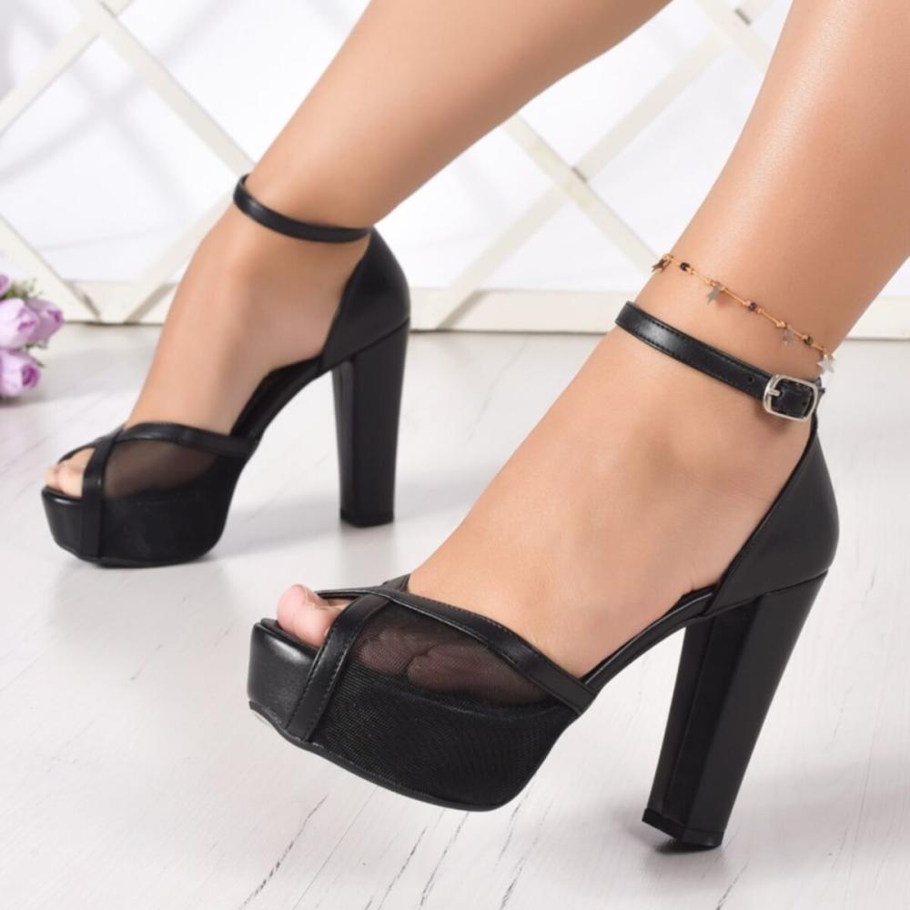 

Модные женские вечерние туфли на сетчатой ​​платформе 36 бежевый