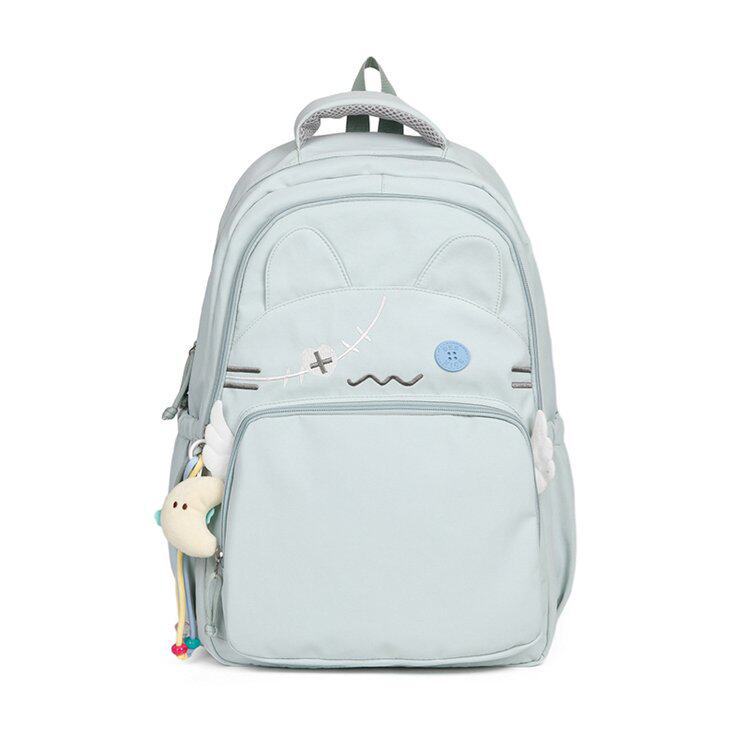 Schoolbag Large-capacity Casual Backpack College Student Schoolbag Cat Cute Cute Female Campus Simple Niche Design Bag