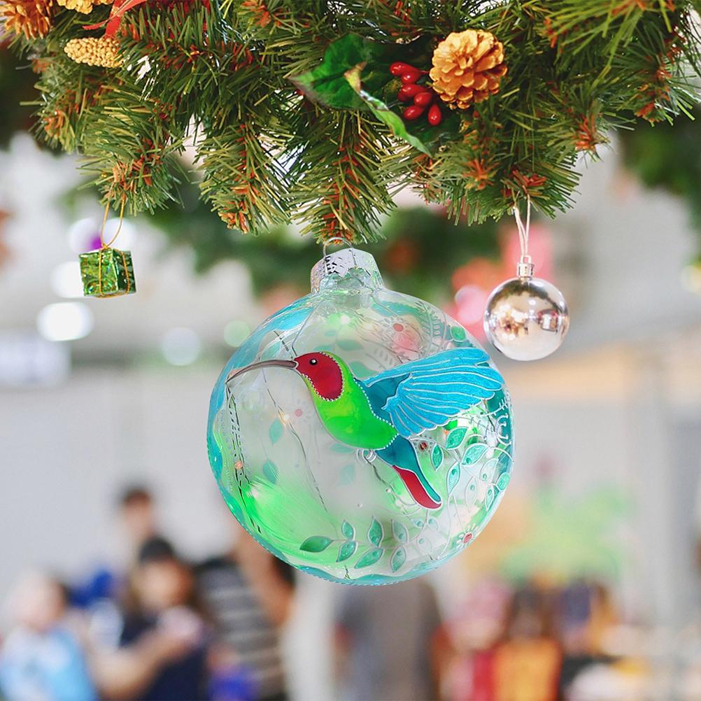 

2022 X Mas Bird Christmas Tree Hanging Decoration Christmas Party Pendant Acrylic Planar Balls Gift