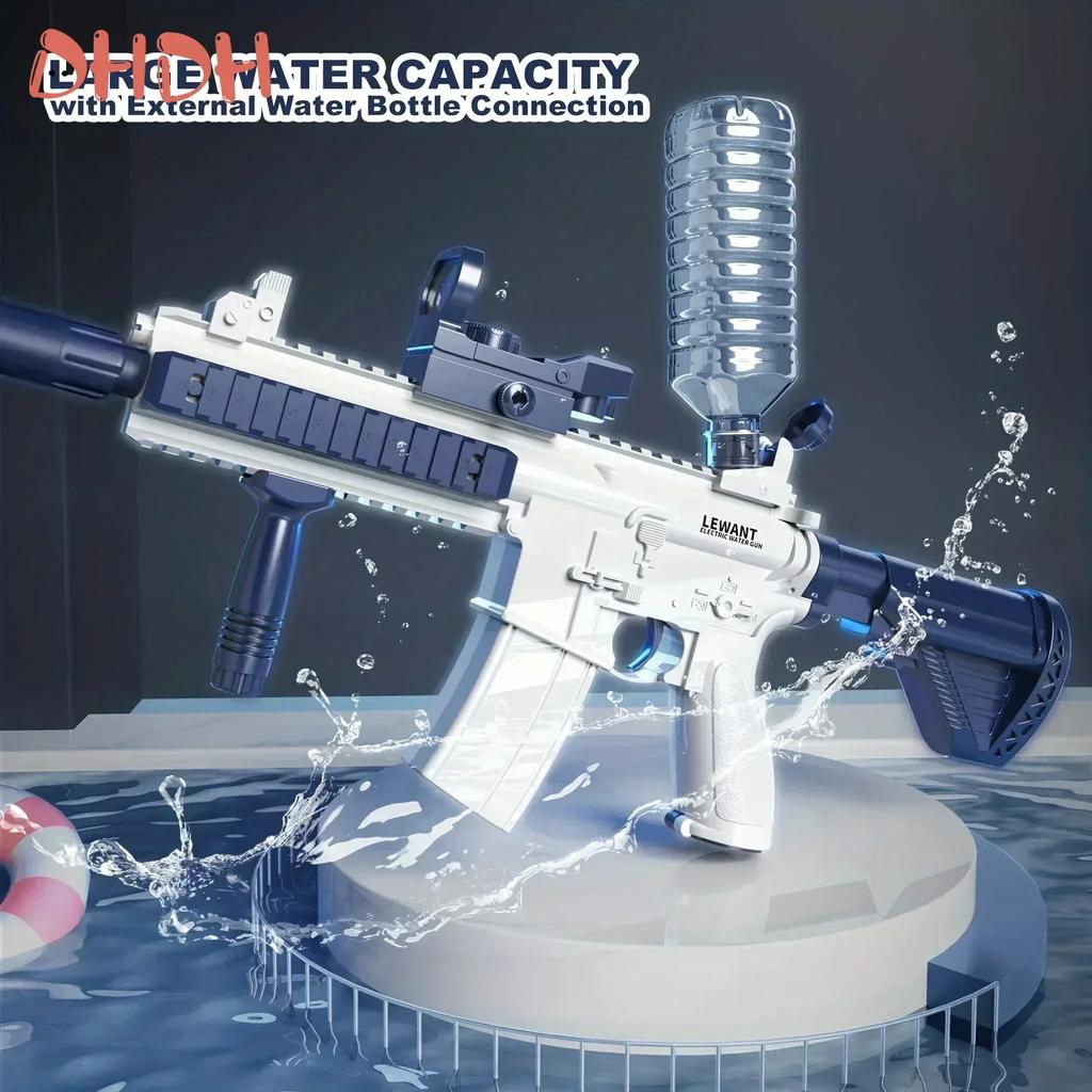New Water Gun Electric Pistol Shooting Toy Full Automatic Summer Beach Outdoor Fun Toy For Children Boys Girls Adults Gift