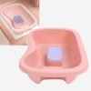 Bedside Shampoo Basins Sink Shampoo Bowl Hair Washing Basin with Hose Brush for Pregenant Women Elder People