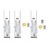 Halloween Decoration Outdoor Swing Ghost Ornament with LED Lights Adjustable Hanging Spooky Ghost Decor