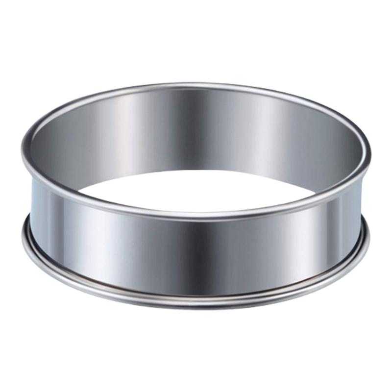 

Home Baking Muffins and Tarts Rings Practical Stainless Steel Nonstick Baking Rings for Muffins Crumpet and Tarts Small size 8cm