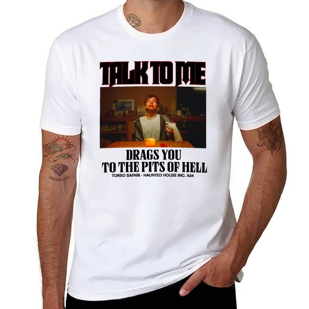 Talk To Me PITS OF HELL TShirt Casual Streetwear Short Sleeve Tee