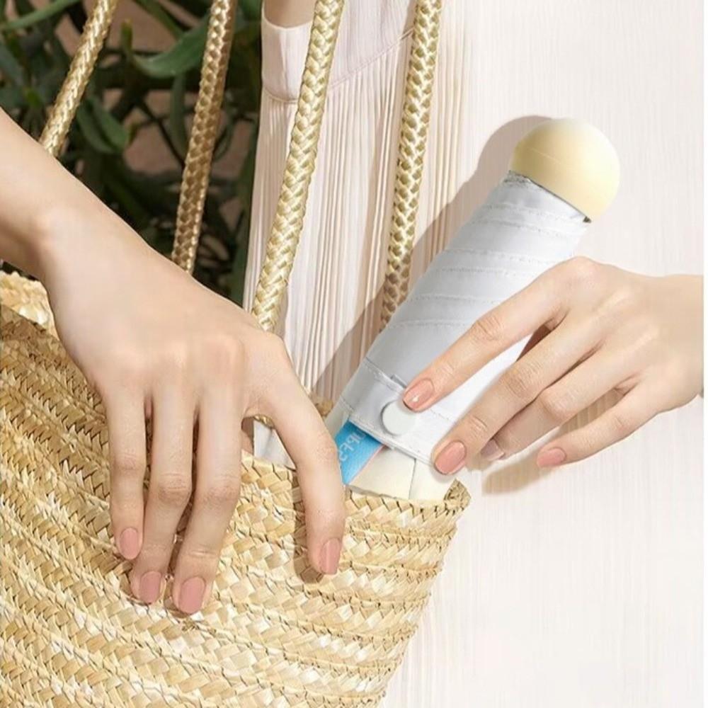 Gradient Color Pocket Parasol Ultralight Sun Umbrella Portable Pocket Rain Umbrella  Summer
