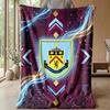 Coperta in Flanella con Stampa Calcio Burnley, Coperta Morbida Calda Leggera per Divano Letto Campeggio