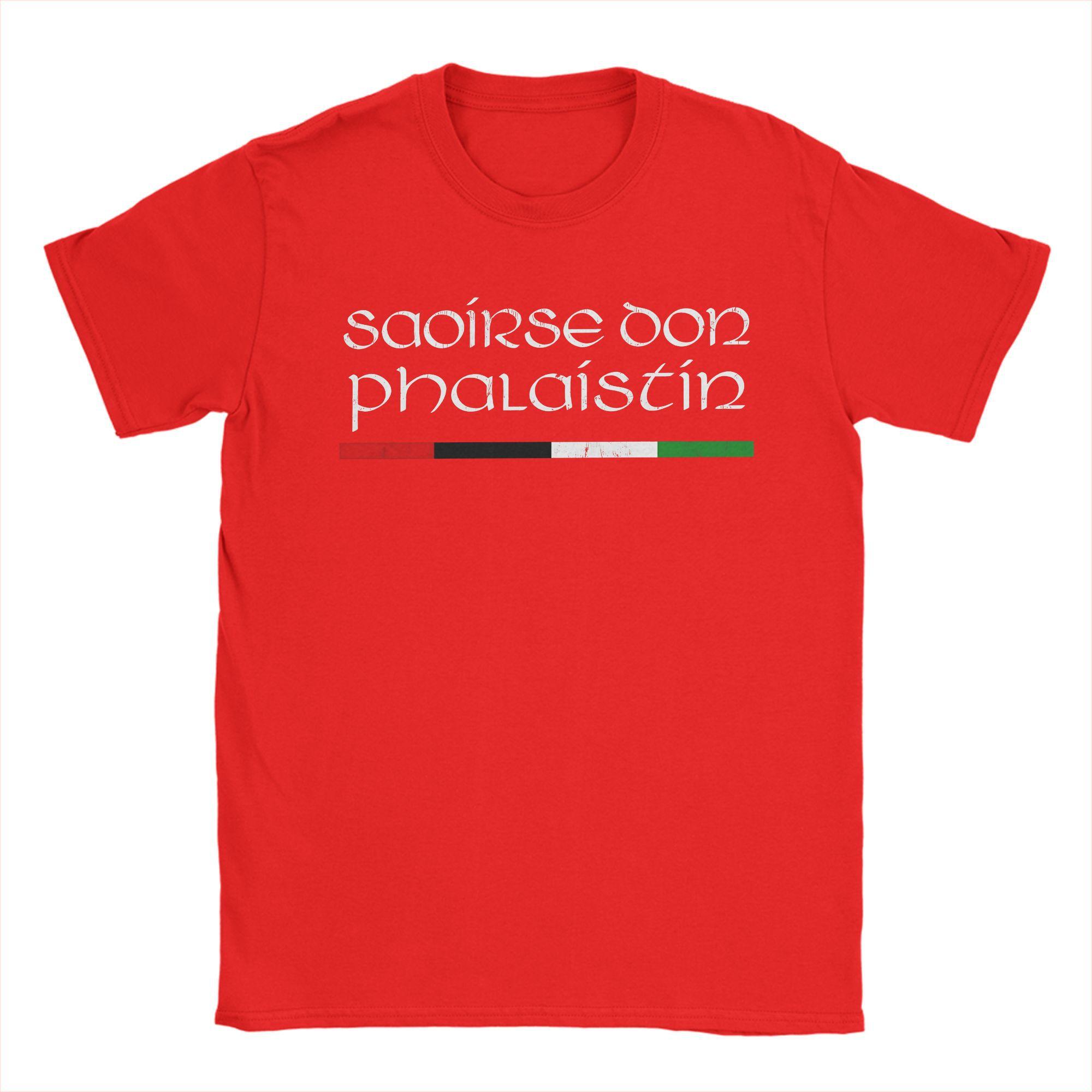 

Oversized T Shirt Saoirse Don Phalaistin Palestine 100% Cotton T Shirts Tee Shirt for Men Summer Casual Short Sleeve Clothes S