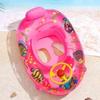 Baby Water Toys Swim Ring with Cartoon Animals Outdoor Pool Inflatable Seat Float Boat Water Play Games Accessories for Kids