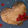 Valentine's Day Gifts Organic Acacia Kitchen Cutting Chopping Charcuterie Board Platter Butcher Block for Cheese and Vegetables Meat