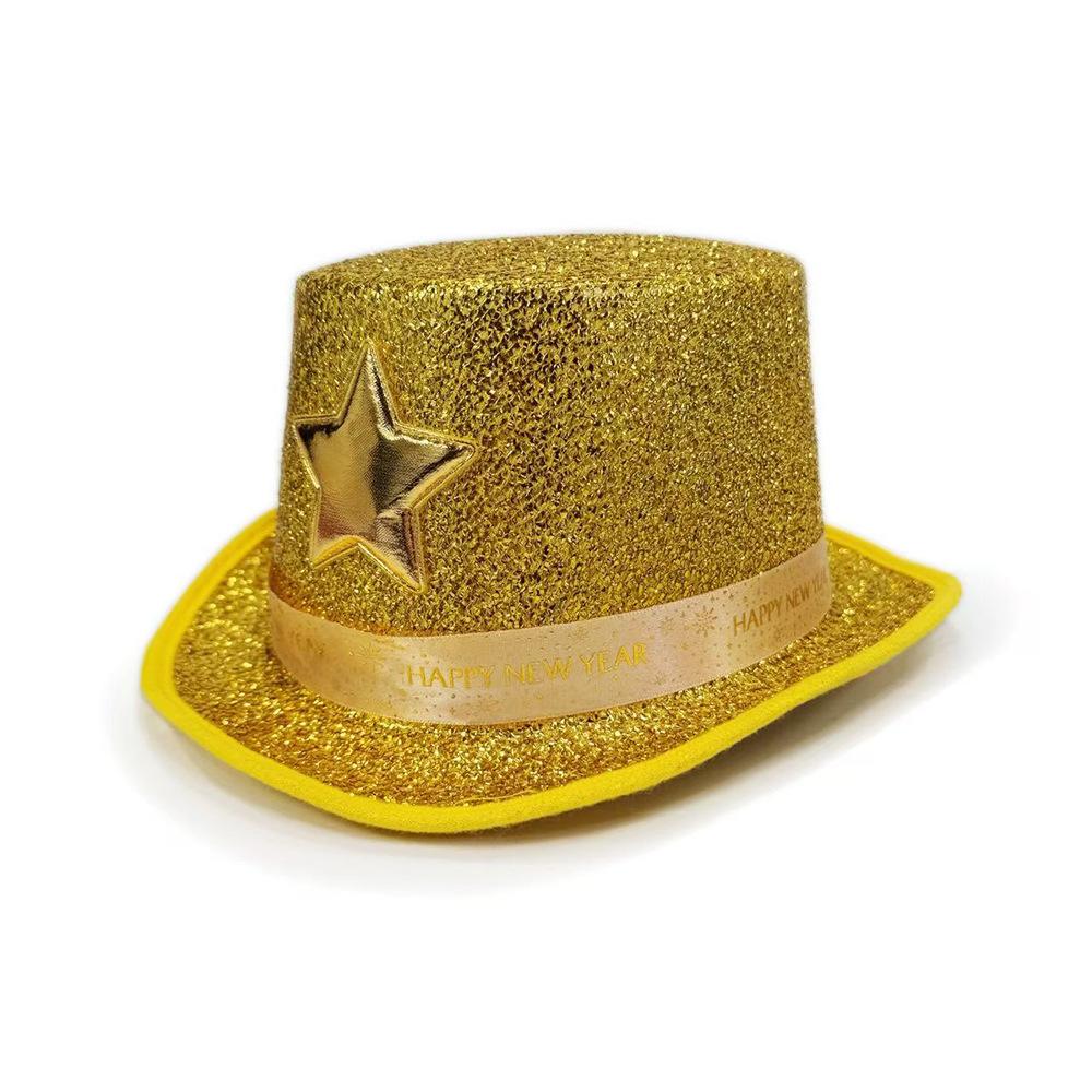Colorful Festival Party Hat Stage Performance Dress Up Glitter Hats Hip-hop Dance Disco Hat for New Year Carnival Wedding