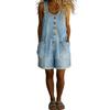 Fashion Denim Overalls for Women Loose Fit Classic Bib Casual Jean Stretchy Denim Overall Jumpsuit Tapered Leg Jean Pants