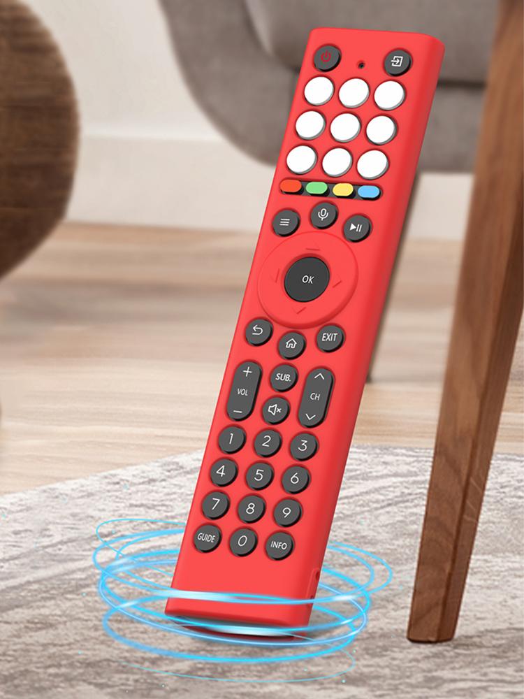 Für HISENSE ERF2K38H Staubdichte Fernbedienungsabdeckung mit Lanyard Vollständige Silikon-Schutzhülle Smart TV Zubehör