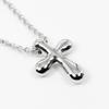 TIFFANY&Co. Small cross Necklace Pt950Platinum 3.93g Women Used