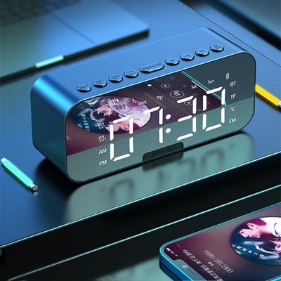 5-in-1 FM Radio Alarm Clock Reminder Small Digital Clock Electronic Alarm Clock  Room Decor