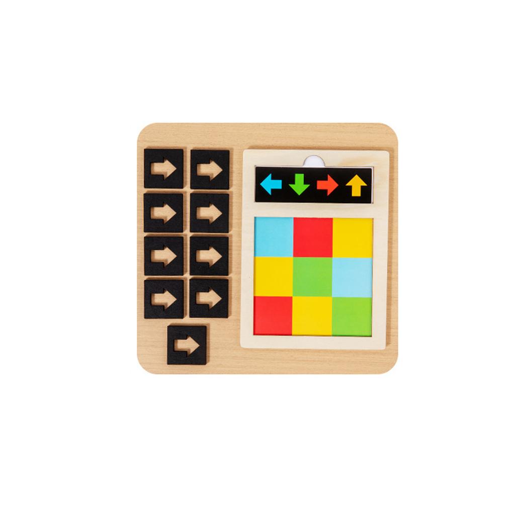 Wooden Enlightenment Toys, Early Education Training Direction Color Games, Children's Shape Training, Thinking Puzzle Toys