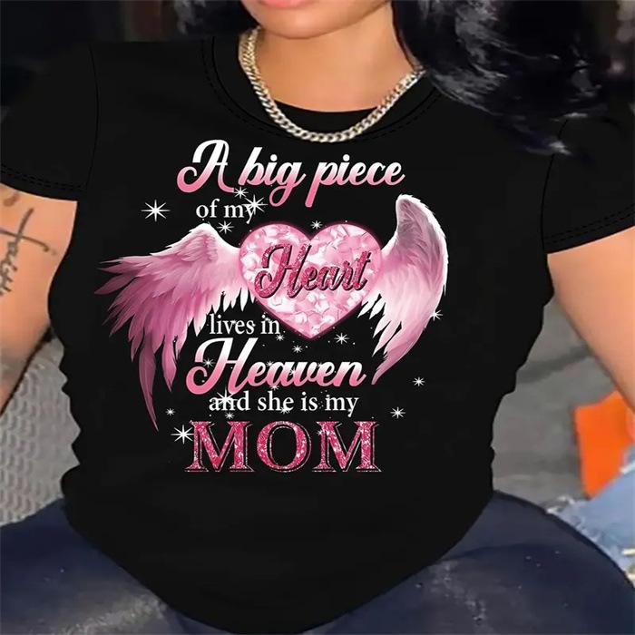 Summer Round Neck Printed Top Fashionable Casual Cute Short Sleeved Women's Pure Cotton T-shirts