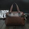 The New Crazy Horse Leather Korean Men's Bag Casual One-shoulder Messenger Bag Handbag Travel Bag Large-capacity Men's Trendy Bag