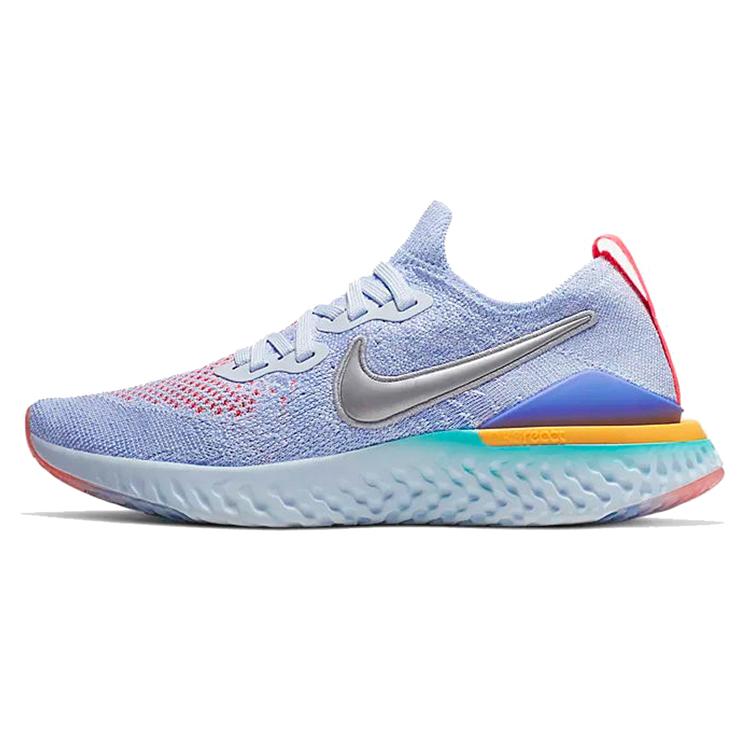 

New Nike Epic React Flyknit 2 Aluminum GS AQ3243-414 36