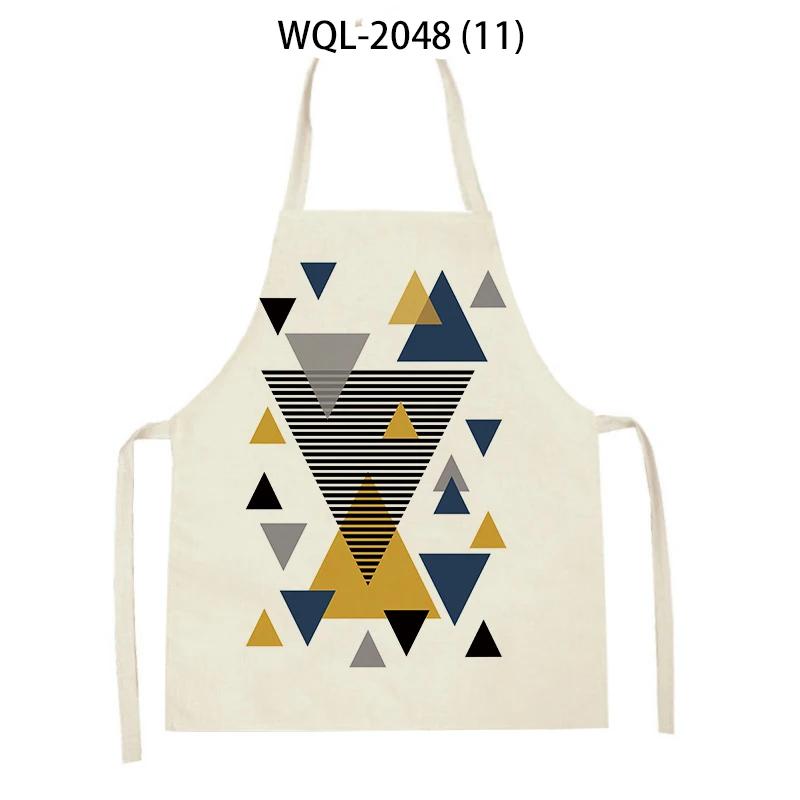 Adult Kids Geometry Stripes Arrow Pattern Kitchen Sleeveless Aprons Women Men Cleaning Apron Home Cooking Pinafores