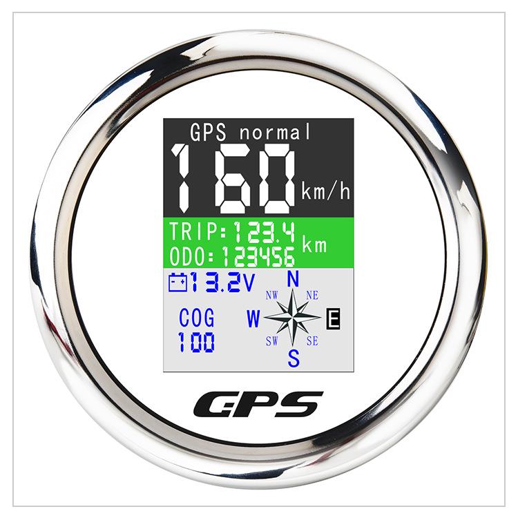 85mm GPS Digital Speedometer for 12/24V Trucks, Commercial Vehicles, Marine, and Construction Machinery