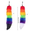 Faux Furs Foxes Tail Keychain Furs Foxes Tail Keyring Handbag Hangings Charms