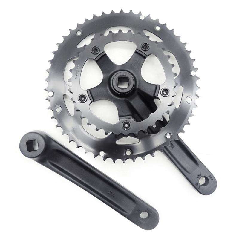 Road Bicycles Crankset 50/34T Chainwheel Folding Bikes Chainring 8/9 Speed Double Plate Crank 170mm