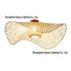 Zen Tea Room Bamboo Art LED Retro Ceiling Light for Homestay or Balcony