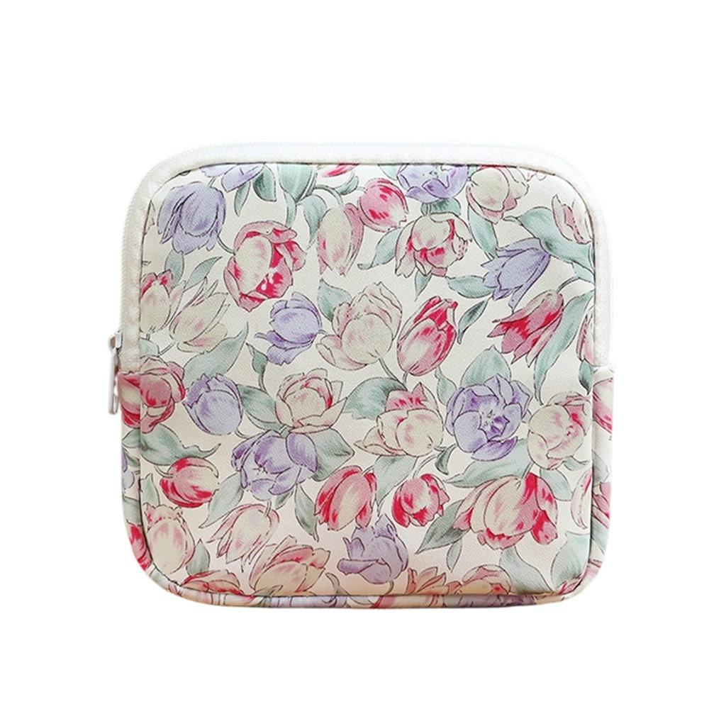 Creative Zipper Pouch Sanitary Pads Bag Large Capacity Multipurpose Cosmetic Bag Coin Purse Travel
